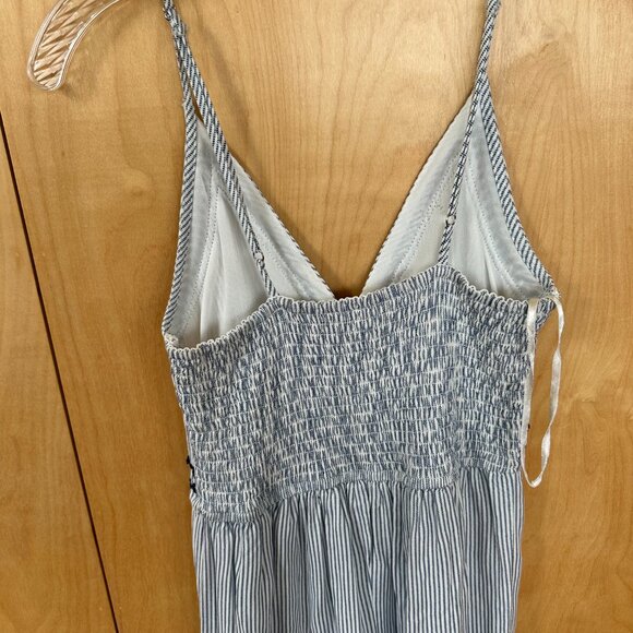 Embroidered pinstriped romper - Picture 4 of 4